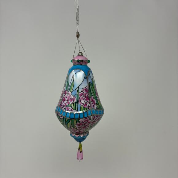 Bradford Editions Era of Louis Tiffany Heirloom Porcelain Ornaments #11 set of 3 - Picture 6 of 8